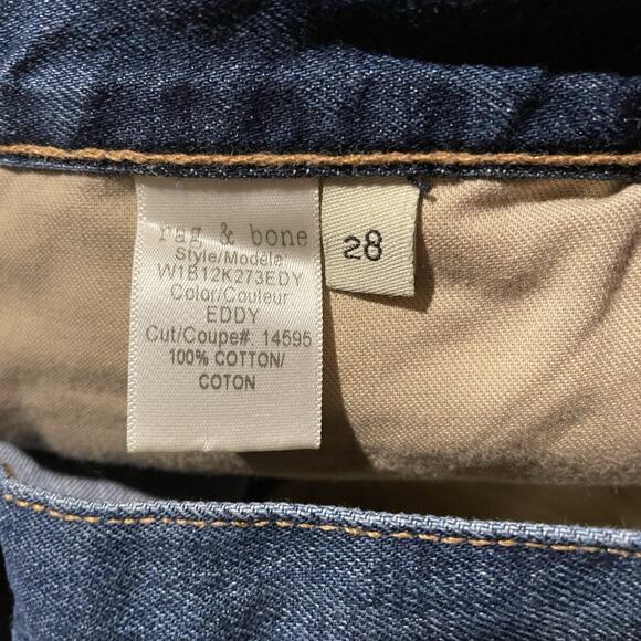 Rag & Bone Eddy Skirt Denim Mini‎ Raw Frayed Hem 5 Pocket Womens 28 - Picture 4 of 7